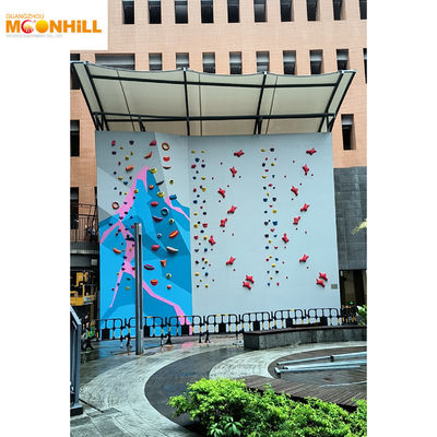 Anti UV EN12572 Outdoor Climbing Wall For Trampoline Park